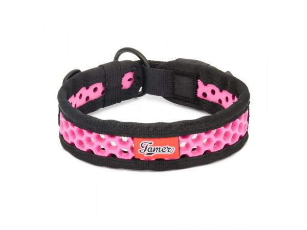 SOFTY Halsband | Länge: 30-36cm | Breite: 3,3cm | Farbe: schwarz/pink